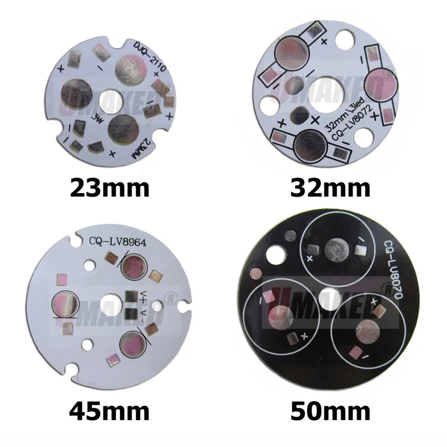 

3W/9W led aluminum plate base board, LED PCB board for flashlight, bulb light. heat sink board Free shipping