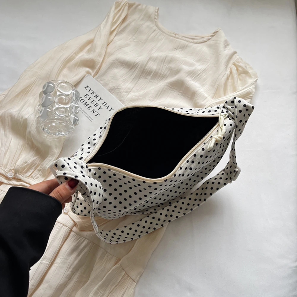 Canvas Crossbody Bag for Women Half Moon Shape Hobo Bag