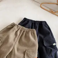 2025 طفل 0-5Y طفل رضيع سروال قصير البضائع الشتاء صوف مبطن السراويل الدافئة أطفال الأولاد ملابس الخريف قيعان فضفاضة الزي 4