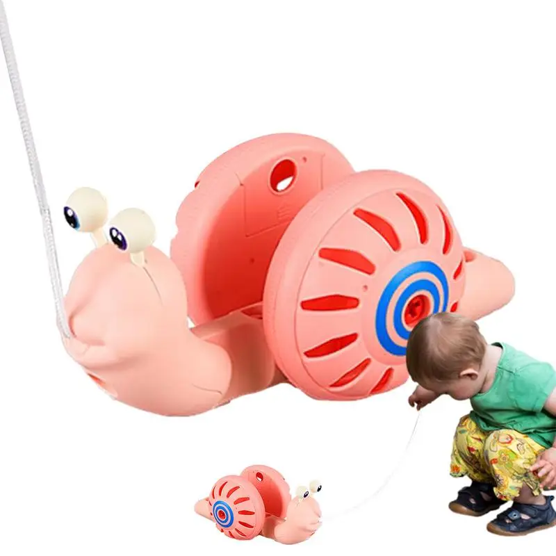 

Kawaii Pull String Snail Toys For Baby Learn To Crawl Walk Cute Snail Educational Toy Non-electric Birthday Gifts Walking Snail