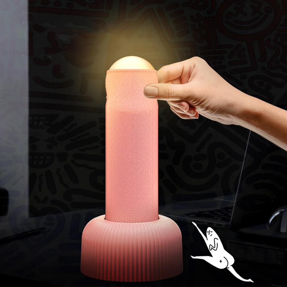 Funny Night Light for Adults Teens Babies Penis Shaped Desk Lamp Table Lamp Nursery Nightlight for Dorm Living Room Office