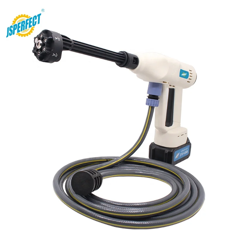JSPERFECT Digital Screen Powerful Cordless Portable Pressure Washer Car Wash with 4.0AH Battery