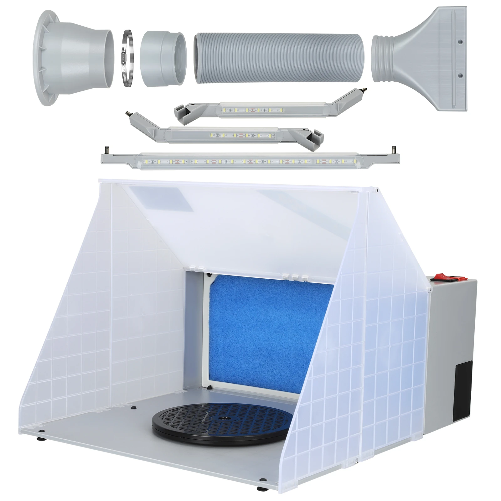 Model Coloring Sturdy Spray Booth Exhaust Fan Baking Paint Sealing Fan