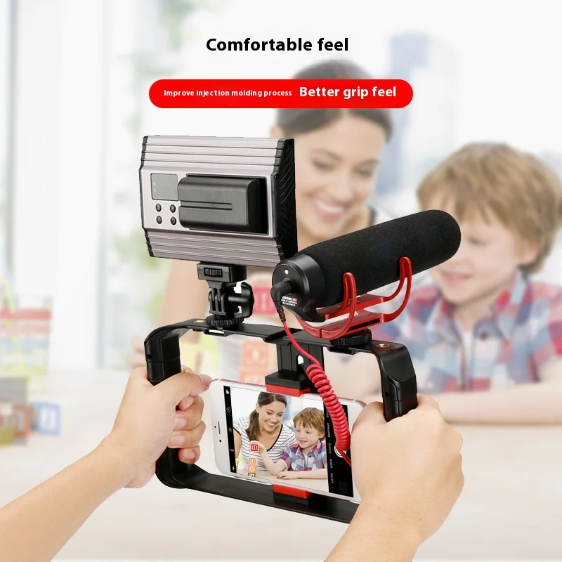 Telefon Schießen Rig Stabilisator Professionelle Telefon Handheld Kaninchen Käfig Einstellbare 1/4 Zoll Schraube Port für Schießen für Video – Detail 5