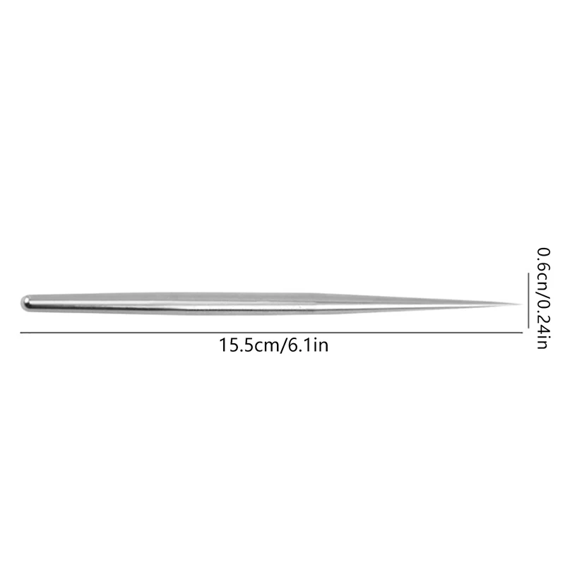 스테인리스 스틸 도자기 모델링 스틱, 지압 질감 도자기 클레이 도구, DIY 조각 공예, 6.1 인치, 1PC