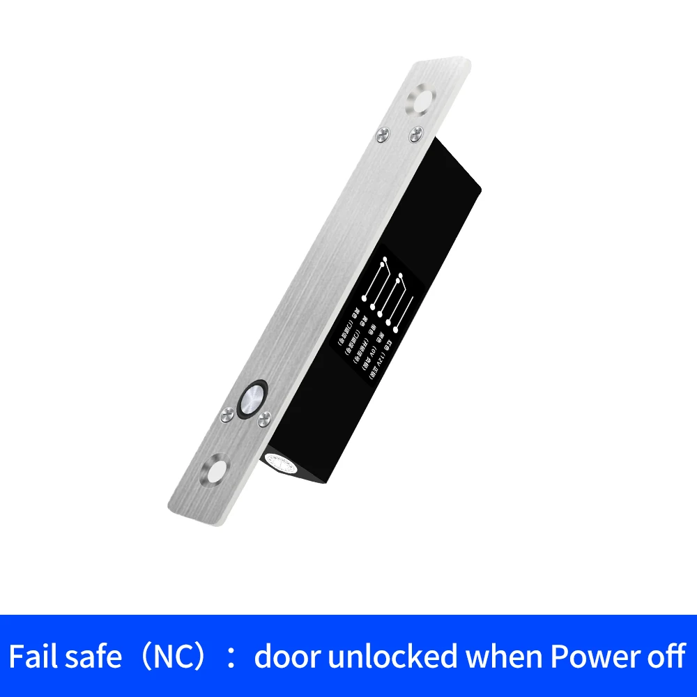 Lock and Unlock Your Door with Ease Mini Electric Bolt Lock with Delay Timer and Feedback Signal for 12V Mortise Door Drop Bolt