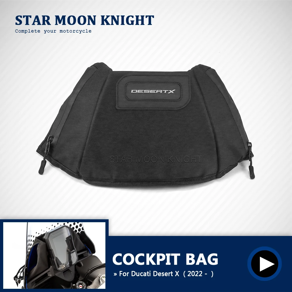 For Ducati Desert X DesertX-Motorcycle Cockpit Bag Luggage Storage Package Windshield Waterproof Bag Travel