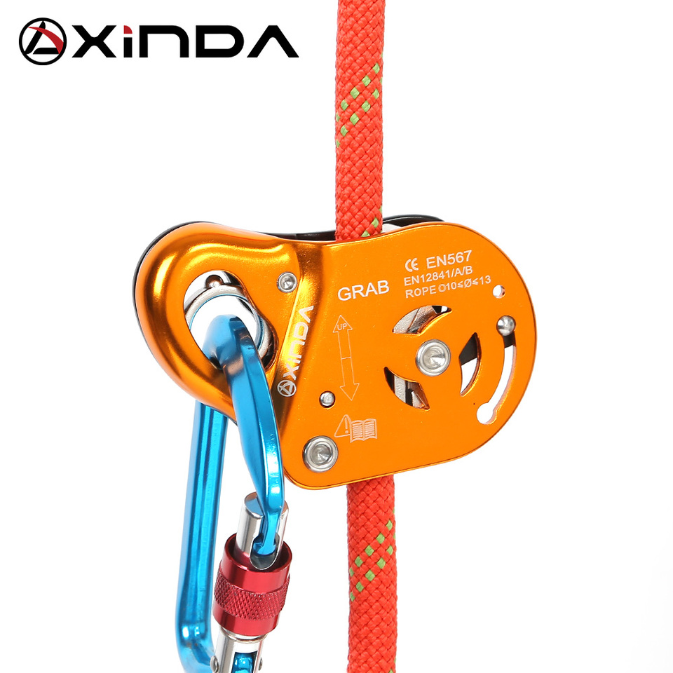 Xinda Brand Rock Climb Asending & Descending Safety Equipment Removable Rope Gripper Automatic Lock Anti Fall Protctive Gear - Climbing Accessories
