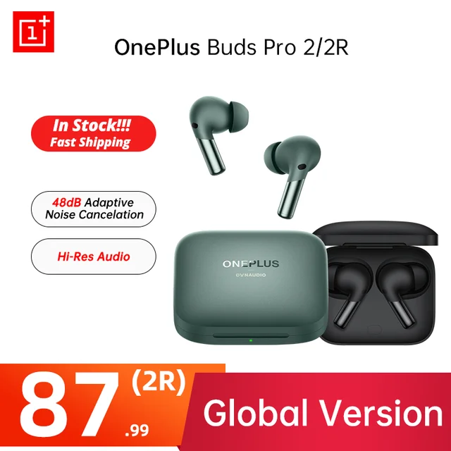 OnePlus Buds Pro 2 E507A Wireless Bluetooth Headphones (Arbor Green) 