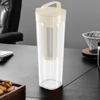 Capacity Brew Jug Leak-proof Brew Container Brew Coffee Maker Pitcher with Removable Filter Tea for Restaurant for Airtight 2