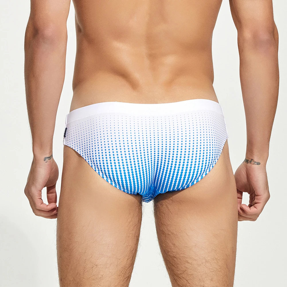 

Popular Sexy Mens Swim Trunks Briefs Swimsuit Comfort Underwear Man's Swimwear Boy Elastic Underclothes Summer Beachwear