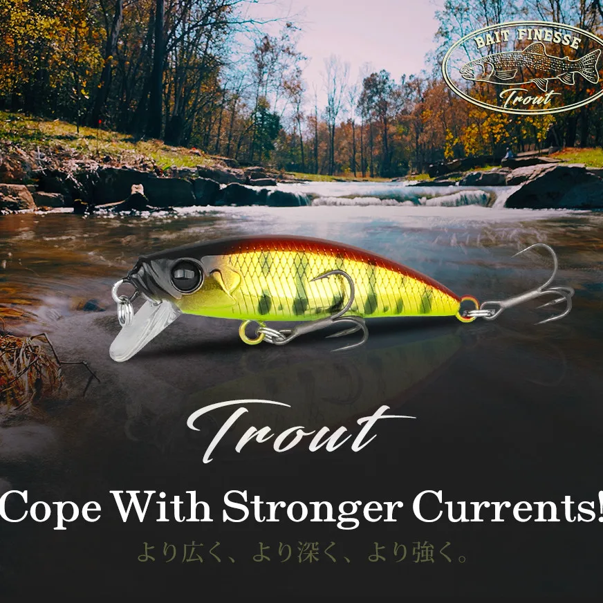 

TSURINOYA 5pcs 46S Sinking Minnow Fishing Lure 46mm 5g Artificial Trout Ajing Stream Lake Hard Baits Jerkbait Bass Pike Bait