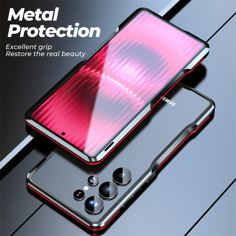 Aviation Aluminum Alloy Shockproof Metal Frame Phone Case