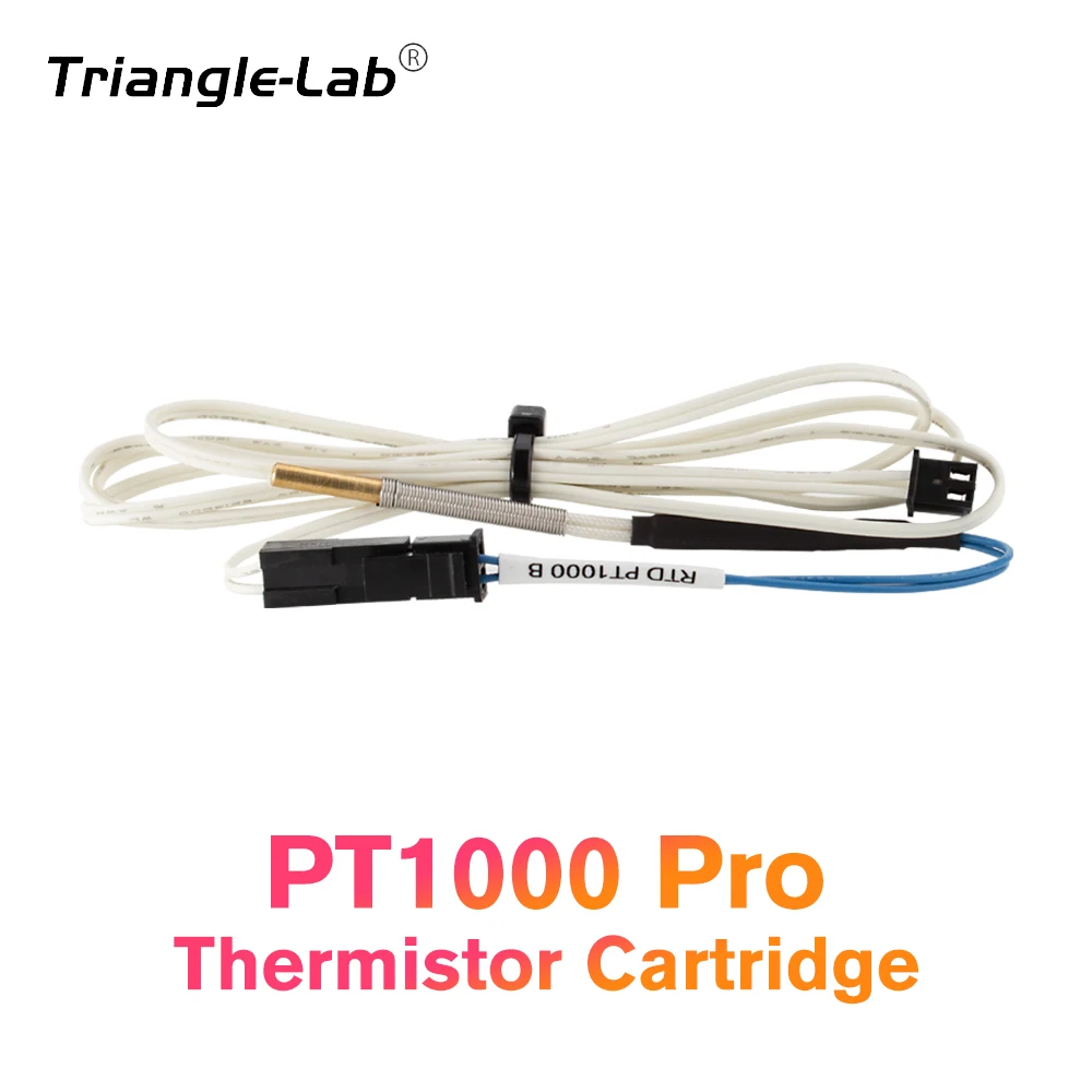 R Trianglelab PT1000 Pro Thermistor Cartridge high temperature 450C for  printer Volcano v6 hotend rapido dragon PEI carbon fibe