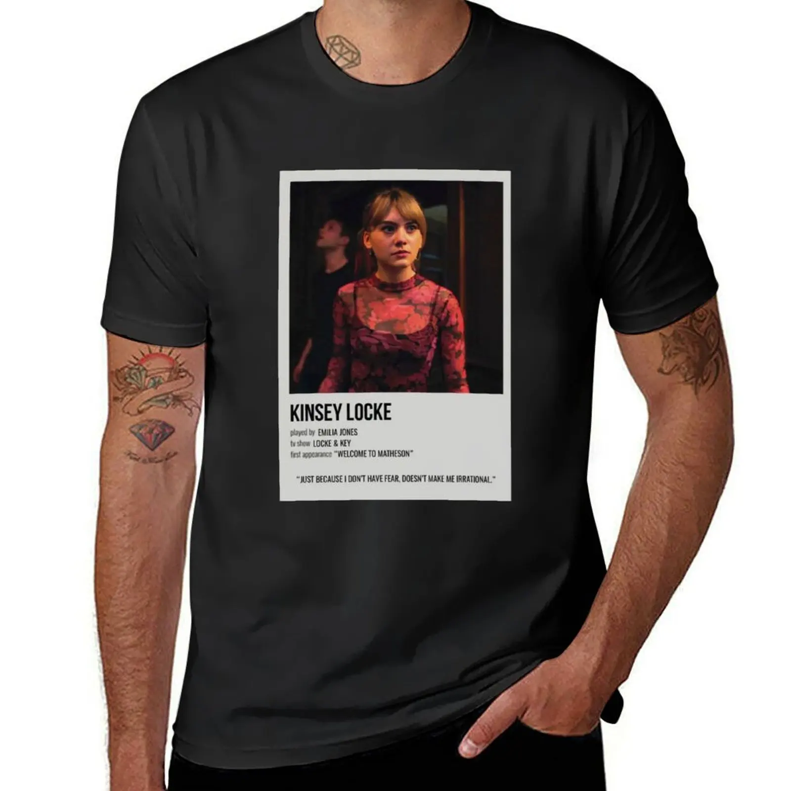 kinsey locke minimalist T-Shirt plain sweat graphics mens vintage t shirts