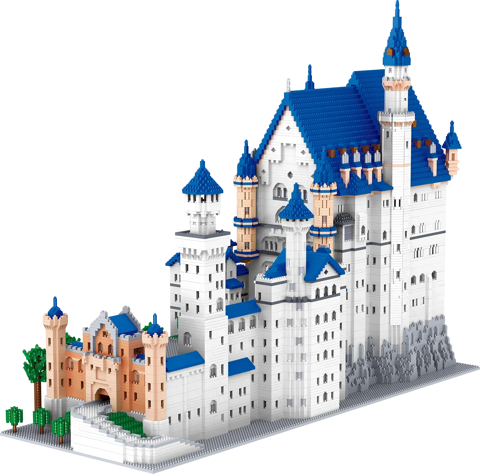 Neuschwanstein Castle Princess Building Blocks Kit Makes a Great Gift for Boys and Girls Birthday Party Favors