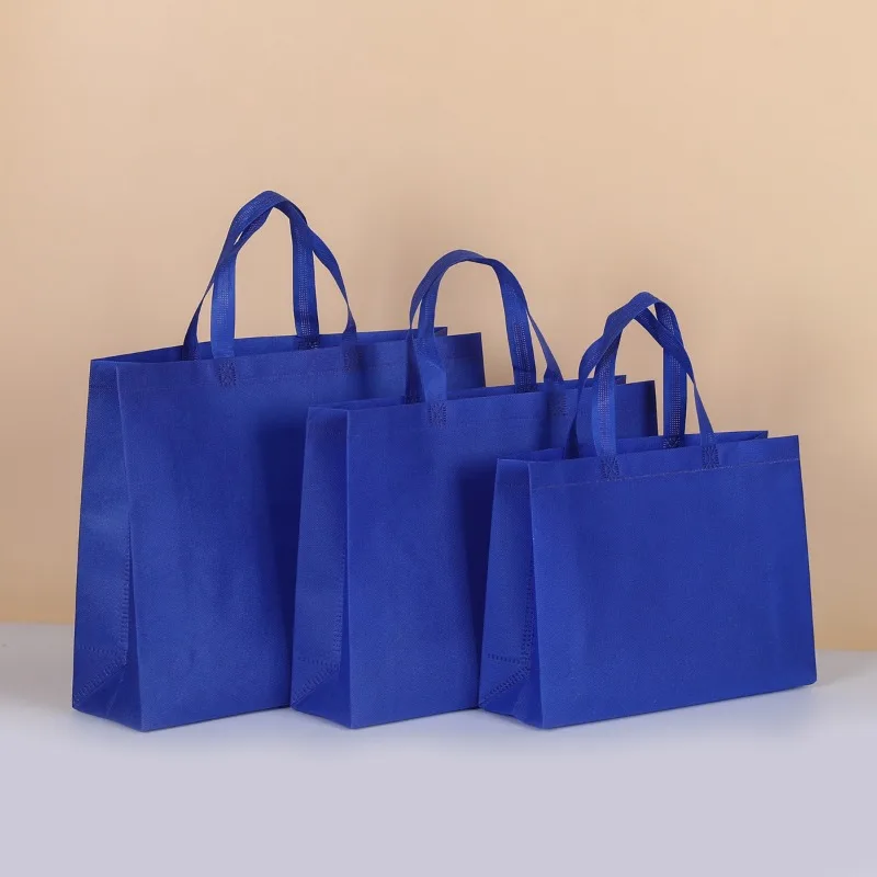 20/50pcs Non Woven Tote Bags Reusable Shopping Bags with Handles for Birthday Wedding Groceries Retail Parties 3