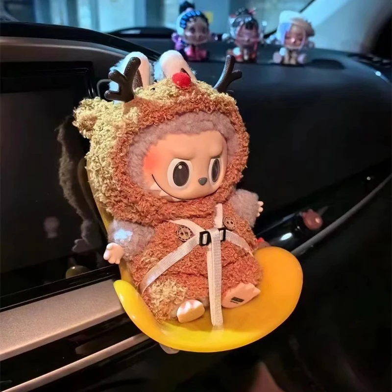 15-17cm doll Seat Labubu Doll Safety Seat Cute Doll Air Outlet Aromatherapy decoration high-grade Car Interior Decoration 9 S2f8eb7b85c73442abd85c9cb0eab77bfm