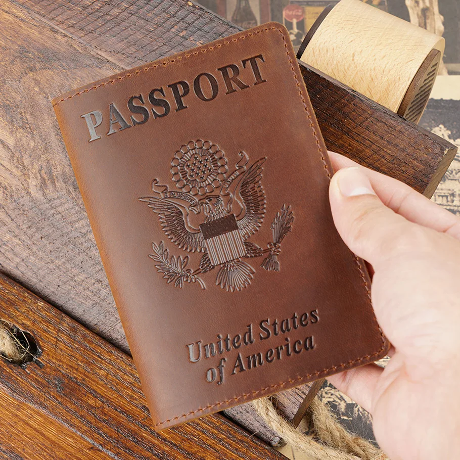 Porte Passeport Cuir - Modèle Vintage