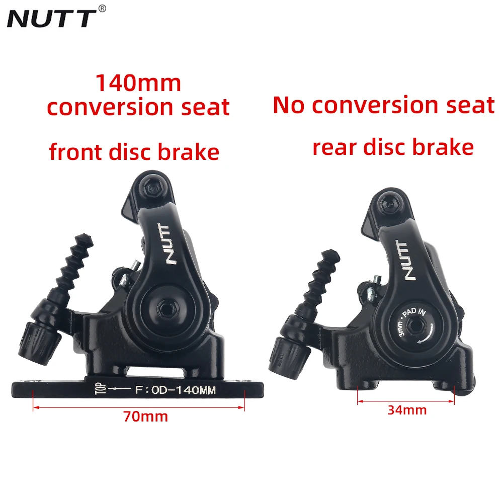 NUTT S7 Rennrad nical Disc Doppel Kolben Bremssattel Vorne Hinten Flache Mounta 140 160mm Rotor Draht Pull Bremse_voghion.com