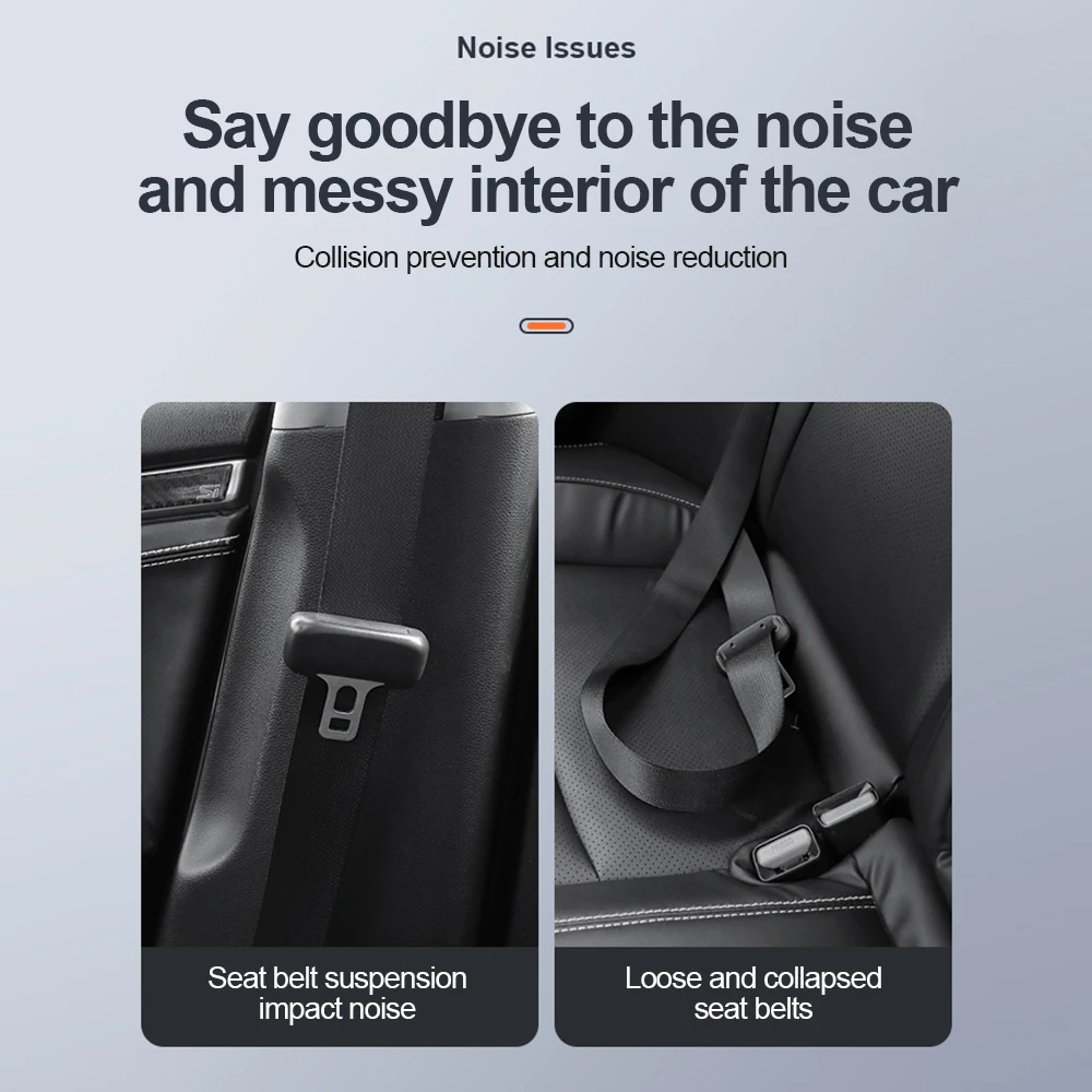 Magnetic Attract Car Seat Belt Holder Stabilizer Fastener for Tesla VW BMW Nissan Hyundai