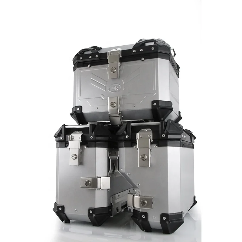 

Motorcycle Accessories Parts Universal 38L Aluminum Alloy Side Rear Luggage boxes Cases Modified Box Travel Case Tool