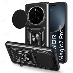 Rugged Magnetic Military Grade Armor Phone Case - Honor X9C 5G (Black)