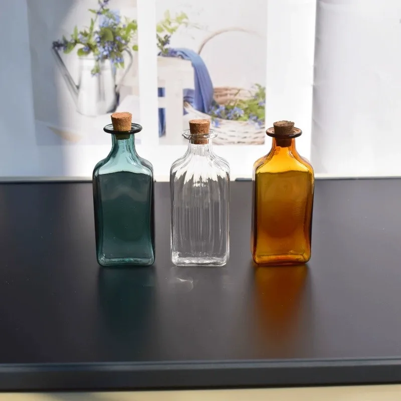 20/30/50/100X 소형 유리병 꽃병 장식 DIY 용기 미니 메시지 병 장식 코르크 마개 소원 병