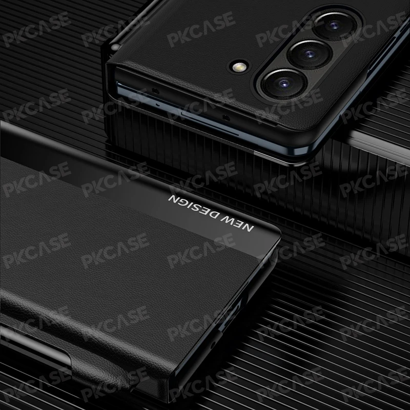 Magnetic Flip Leather Trifold Phone Case Cover