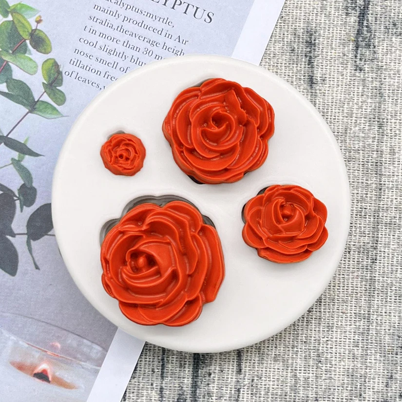

Flower Rose Silicone Mold Sugarcraft Cupcake Baking Mold Fondant Cake Decorating Tools