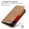 CaseMe Mobile Phone Flip Case for iPhone 15 14 13 12 Pro Max Magnetic Retro Leather Wallet Card Slot Holder Protect Cover Coque 3