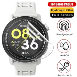 HD Clear Soft Hydrogel Screen Protector for Smartwatches - Full Coverage Protective Film (For Coros PACE 3)
