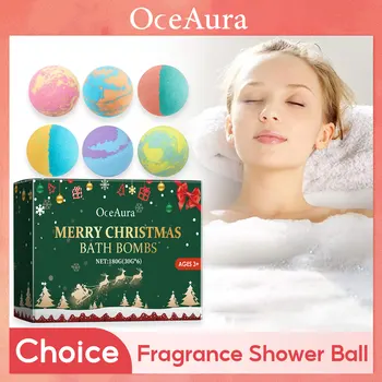 Bath Bombs For Exfoliating Moisturizing Skin Care Relief Stress Floral Fragrance Body Aromatherapy Spa Handmade Bubble Ball Gift