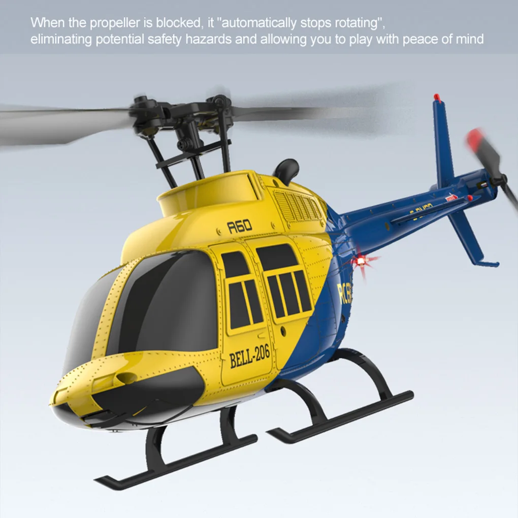 1/42 RC ERA A60 BELL206 RC 헬리콥터 4채널 싱글 블레이드 에일러론 프리 6축 자이로스코프 2.4G 고도 유지 광학 흐름 포지셔닝