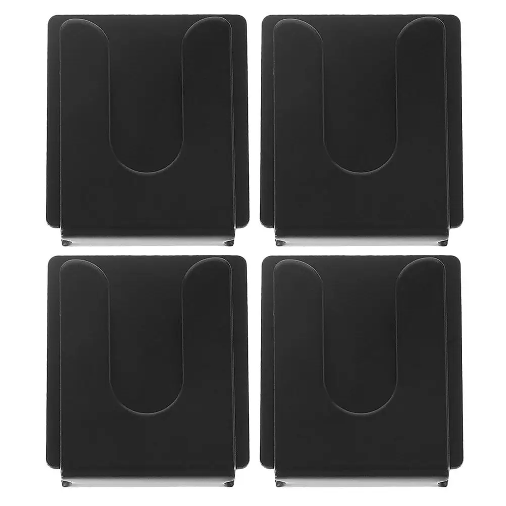 4Pcs 금속 자동차 라디오 마이크 홀더 블랙 마이크 후크 안정적인 고정 장치 라디오 마이크 스탠드 클립 자동차 용 범용 마운트