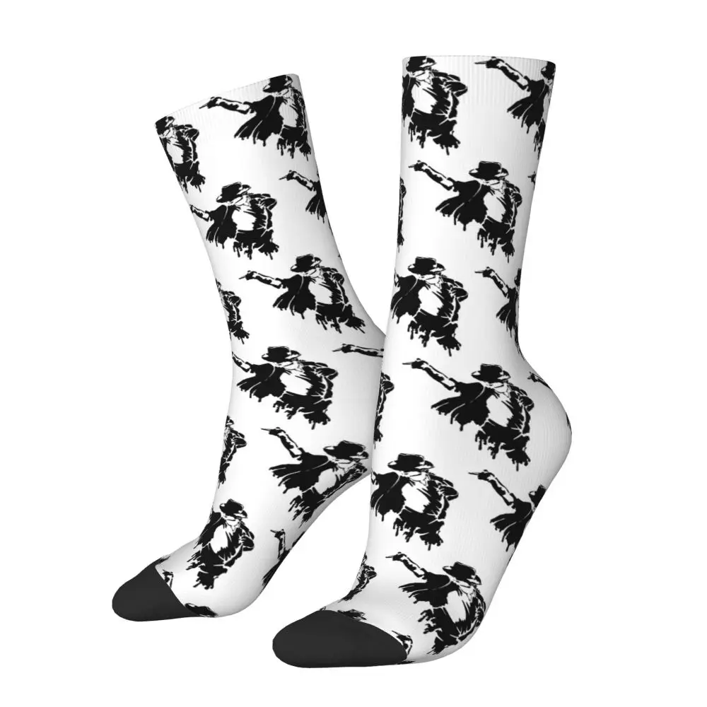 Michael 1984 Grammys Jackson Pop Art Portrait Socks Harajuku Stockings All Season Long Socks Accessories for Unisex Gifts