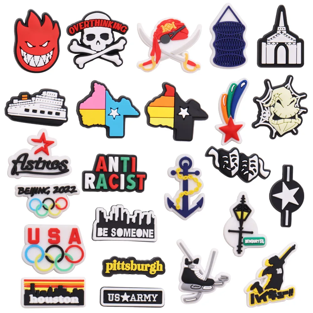 

24PCS PVC Fridge Magnets Over Thinking Fire Be Someone Pittsburgh Army Refrigerator Magnetic Sticker Reminder for Kitchen