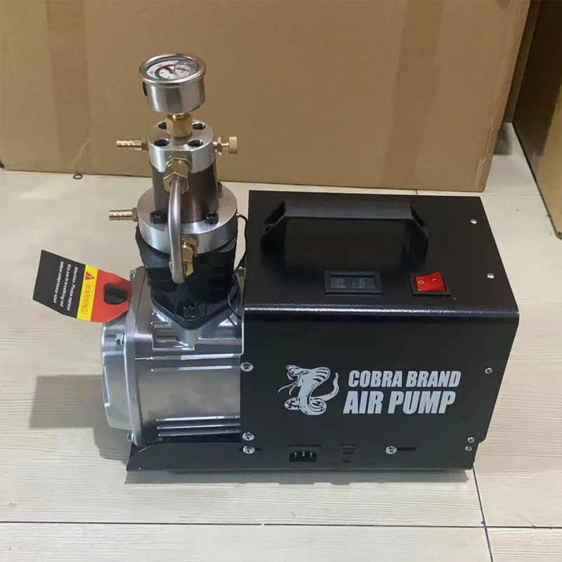 4500Psi 300Bar 30MPA  220V 110V Pcp Air Compressor Electric High Pressure Pump for Pneumatic PCP Rifle Airgun Scuba Inflator — view 2