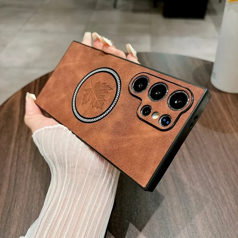 Maple Leaf MagSafe Shockproof Case with Soft TPU and Lens Protection