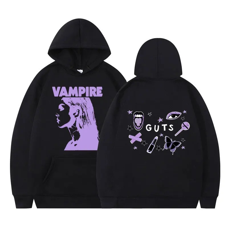 

Sour Guts Vampire Hoodies Men Women Clothing Fashion Vintage Hooded Sweatshirts Harajuku Hip Hop Oversized Pullovers Streetwear