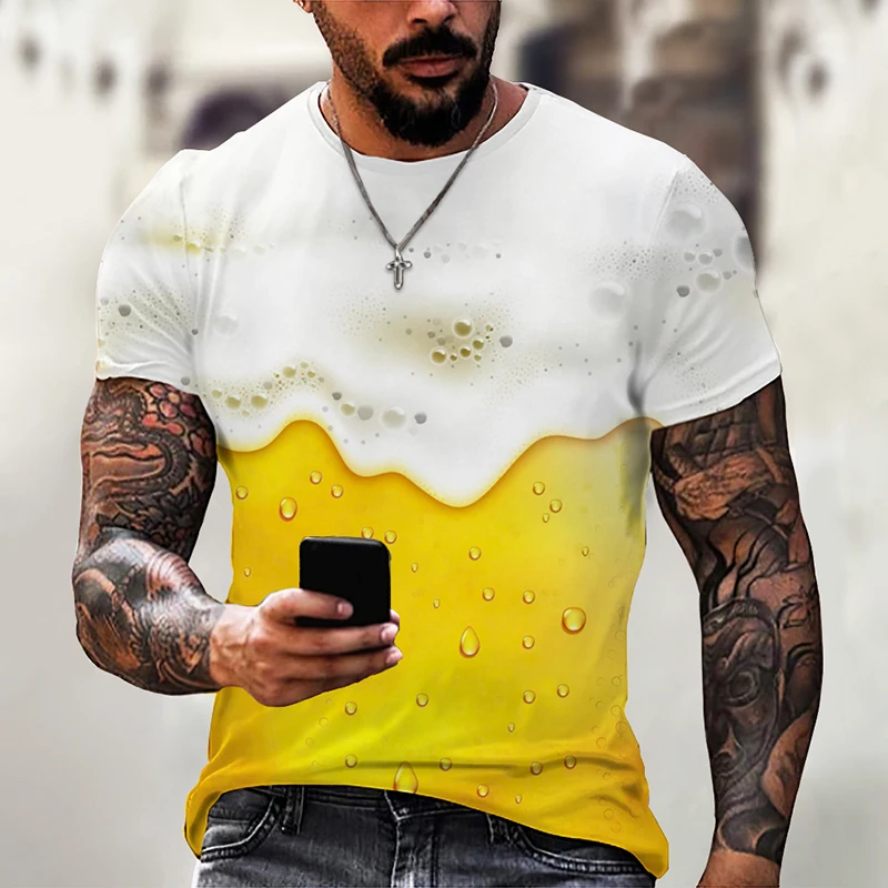 Summer Funny Beer 3D Print T Shirt