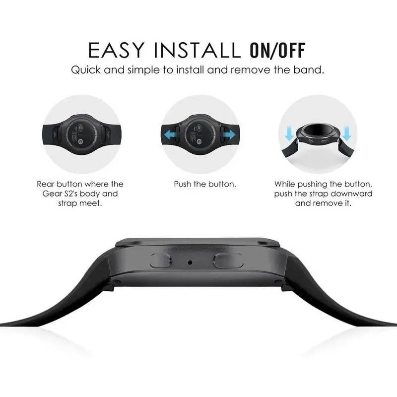 Silicone Sport Strap for Smart Watch - Durable and Comfortable Replacement Wristband