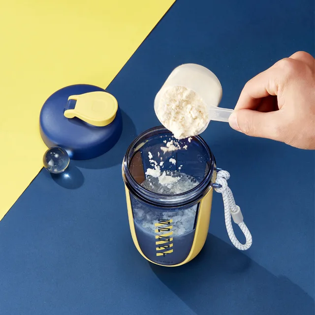 550m Portable Protein Shaker Bottle Sports Tritan Water Bottle Juice Milk Powder Shaking Cup Home Stirring Shake Cup BPA Free 5
