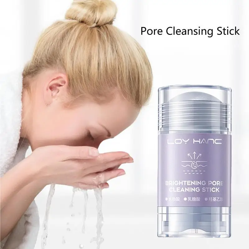 Pore Cleansing Stick Stick For Blackheads And Pores Deep Pore Cleansing Stick For Skin Brightening Removes Blackheads For Men bubble brightening lip mask repairs moisturizing bleaches removes dead skin lightens lip lines reduces dark lip care 25g