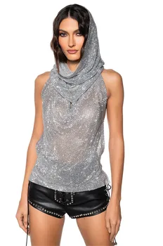 Rhinestone Top and Matching Head Scarf 2