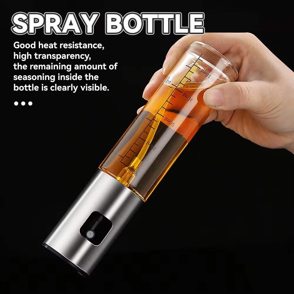 Press type oil spray can kitchen home air fryer olive oil spray artifact barbecue can quick oil spray dispenser