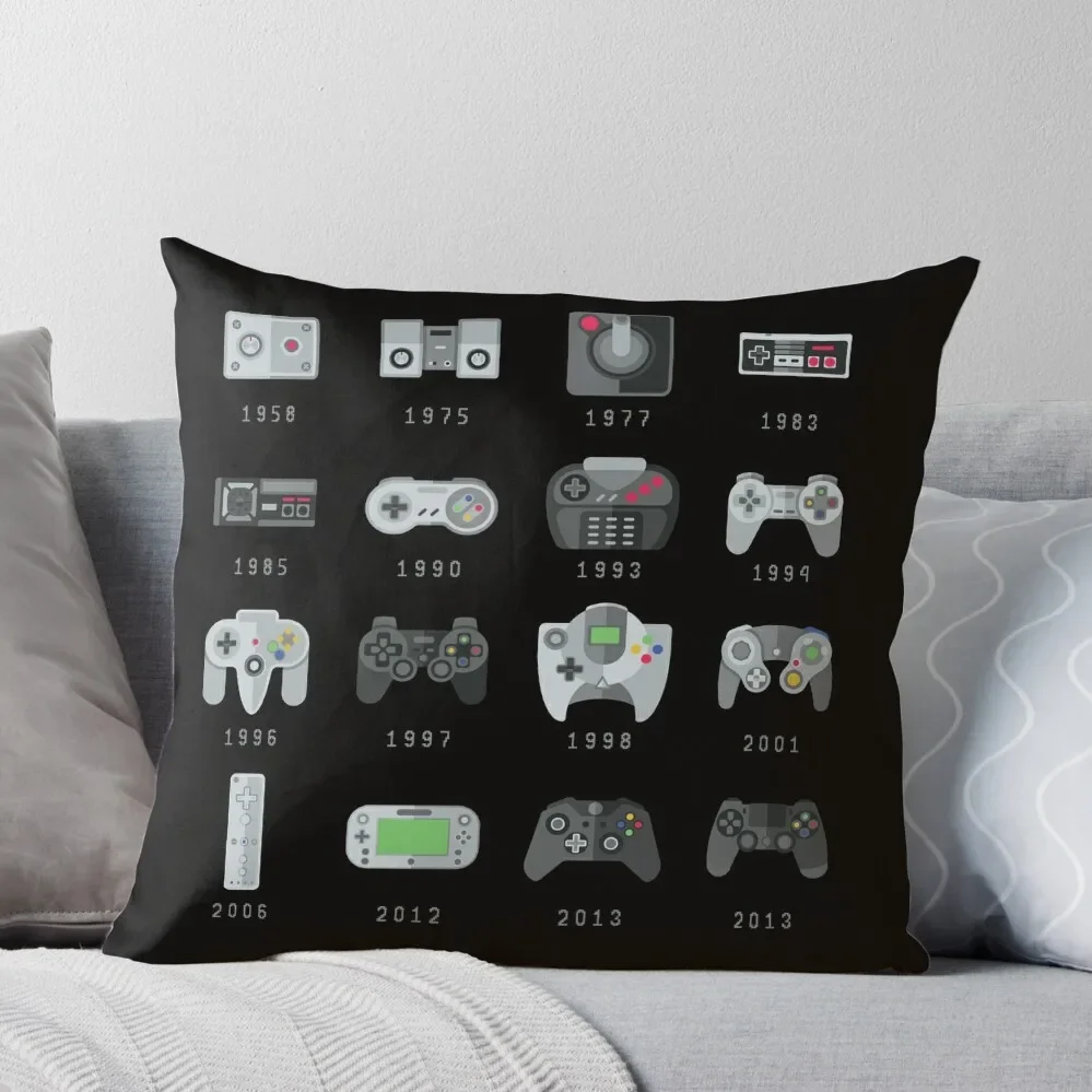 

Geek Gaming Controllers Throw Pillow Christmas Pillow Room decorating items pillow cover christmas