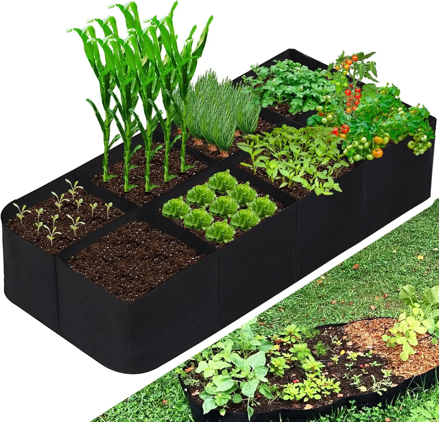 Plant Grow Bags Garden Planting Portable Nursery Vegetable Container Outdoor Planters Gardening Supplies Big Size