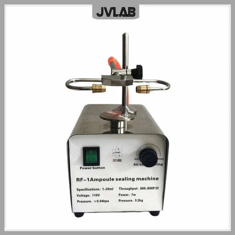 Fusing Sealer Machine Glass Ampoule Bottle Hot Welding Sealer Desktop Manual Ampoule Wire Drawing Sealing Machine 110V/220V
