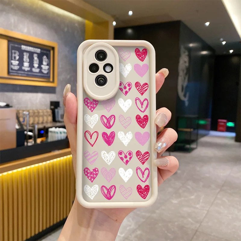 Adorable Heart Pattern Soft Silicone Phone Case